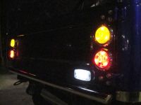 LEDランプセット S リア用 ブラック テール/ブレーキ/バックランプ&リフレクター丸型