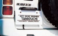 ジムニー スペアタイヤ移動用ナンバー移動キット(【メッキ】LEDライセンスランプセット) JB23～43 タニグチ