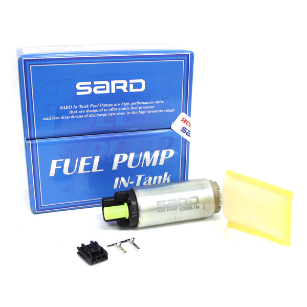 SARD 大容量インタンク式フューエルポンプ 燃料ポンプ FUEL PUMP 130L ...